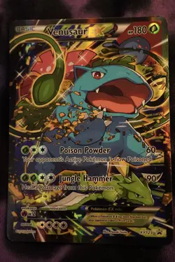 Pokemon Venusaur EX Full Art Promo Holo XY123 XY Basic 180HP Card - Image 1