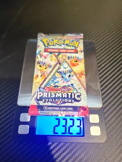 23.23g HEAVY Pokemon Prismatic Evolutions Booster Pack Sealed - Possible Hits! - Image 1