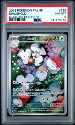 Maushold 226/193 PAL EN Near Mint MT Pokemon Graded Card PSA 8 - Image 1