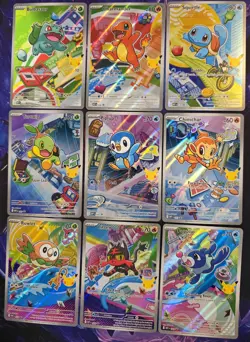 MINT *First Partner ILLUSTRATION COLLECTION* 9 CARD SET *Series 1* Pokemon - Image 1