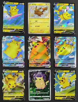 Lot 9 Surfing Pikachu Vmax Flying Pikachu Vmax Pikachu RR V Pokemon Chinese NE40 - Image 1