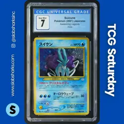 2001 POKEMON JP NEO AWAKENING LEGENDS #245 SUICUNE HOLO RARE CGC 7 - Image 1