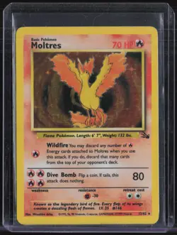 1999 Pokemon Fossil #12 Moltres - Image 1