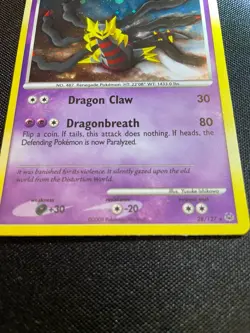 Pokemon TCG Giratina Lv. 70 Platinum 28/127 Cosmos Holo Rare LP - Image 2