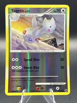 2008 Pokemon, Great Encounters, #55/106 Togetic Lv. 23, Reverse Holo Uncommon - Image 1
