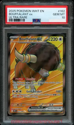 Pokemon White Flare Bouffalant ex 162 PSA 10 - Image 1