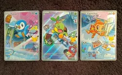 First Partner Illustration Collection - Gen 4 Sinnoh Set of 3 - Pokemon TCG - NM - Image 1
