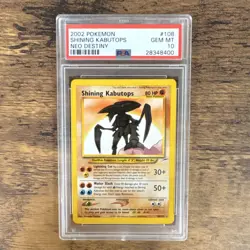 Pokemon Shining Kabutops Neo Destiny Secret Rare Holo PSA 10 - Image 1