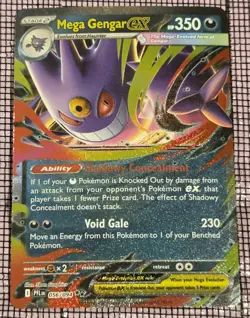 Mega Gengar Ex 056/094 Double Rare Phantasmal Flames PFL EN Pokemon TCG - Image 1