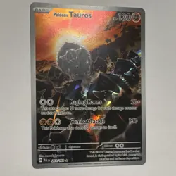 Pokemon Paldean Tauros 218/193 SV02 Paldea Evolved Illustration Rare Holo 130 HP - Image 1