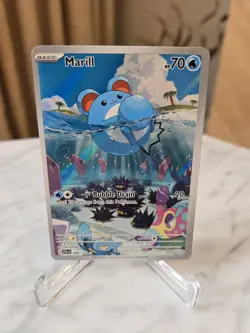 Pokemon Marill Illustration Rare Holo Sv02 Paldea Evolved 204/193 NM - Image 1