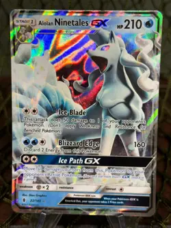 ALOLAN NINETALES GX ~ Pokemon TCG: Sun & Moon GUARDIANS RISING - Image 1