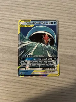 Pokemon Magikarp & Wailord GX SM166 Black Star Single Tag Team - Image 1
