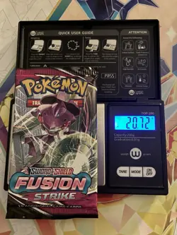Very Heavy! 20.72 Gram Pokemon Fusion Strike Booster Pack Sealed - Image 1