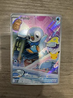 Piplup 042 Holo MEP Mega Evolution Promo Pokemon Full Art MINT - Image 1