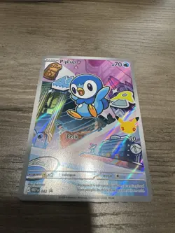 Piplup 042 Holo MEP Mega Evolution Promo Pokemon Full Art MINT - Image 2