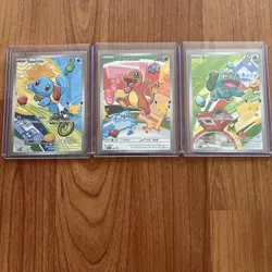 Pokemon First Partner Illustration Collection Series 1 Kanto Gen 1 Starters - Image 1