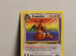 Dragonite 19/62 Fossil Regular Rare 1999 WOTC Pokemon TCG Vintage MP - Image 2