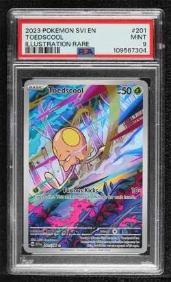 Toedscool Illustration Rare Pokemon Scarlet & Violet SV1 PSA 9 MINT - Image 1