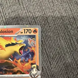 Pokemon Destined Rivals Ethan's Typhlosion Stamped Promo 34/182 - Image 3