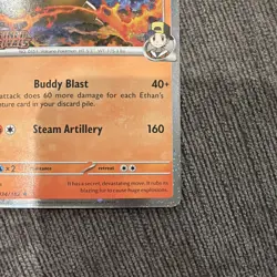Pokemon Destined Rivals Ethan's Typhlosion Stamped Promo 34/182 - Image 4