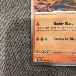 Pokemon Destined Rivals Ethan's Typhlosion Stamped Promo 34/182 - Image 5