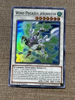 Yugioh Wind Pegasus @Ignister IGAS-EN042 Super Rare 1st Edition - Image 3