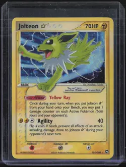 2007 Pokemon Gold Star EX Power Keepers #101 Jolteon - Image 1