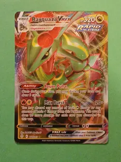 Pokemon Sword & Shield Evolving Skies Rayquaza vmax 111/203 Ultra Rare - Image 1