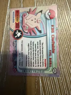 2000 Pokemon Topps Chrome Clefable SPECTRA! - Image 3
