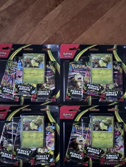 Pokemon TCG Perfect Order 3 Pack Blister Chikorita LOT OF FOUR (4) 12 PACKS NEW! - Image 2