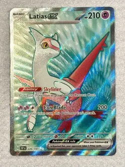 Latias Ex 220/191 - Full Art Ultra Rare - Surging Sparks Pokemon TCG NM - Image 2