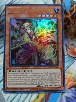 Yugioh Noh-P.U.N.K. Deer Note Ultra Rare BLMR-EN066 1st Ed NM - Image 1