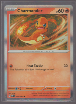 Pokemon TCG Charmander SV03: Obsidian Flames 026/197 Holo - Image 1