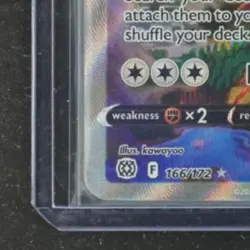 2022 POKEMON SWORD & SHIELD BRILLIANT STARS #166/172 ARCEUS V ALTERNATE ART - Image 4