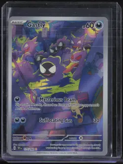 2024 Pokemon Temporal Forces Illustration Rare #177 Gastly - Image 1