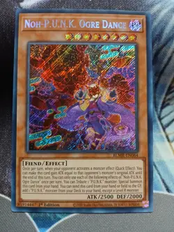 Yugioh Noh-P.U.N.K. Ogre Dance Secret Rare BLMR-EN064 1st Ed NM - Image 1