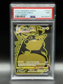 Pokemon Pikachu TCG VMAX Lost Origin Trainer Gallery TG29/TG30 PSA 9 - Image 1