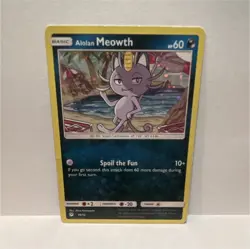 Pokemon Alolan Meowth 010/012 McDonald's 2019 Promo Holo Basic 60HP English - Image 1