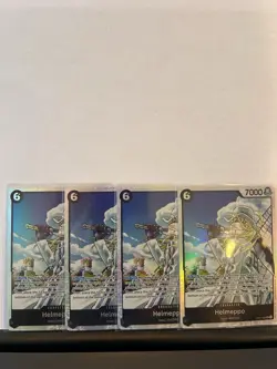 4x Helmeppo OP11-092 - One Piece TCG English - SR Foil Playset NM - Image 1