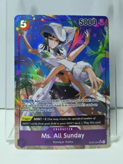 Ms. All Sunday (Alternate Art) OP04-064 One Piece Kingdoms of Intrigue Foil - Image 1