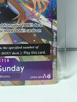 Ms. All Sunday (Alternate Art) OP04-064 One Piece Kingdoms of Intrigue Foil - Image 3