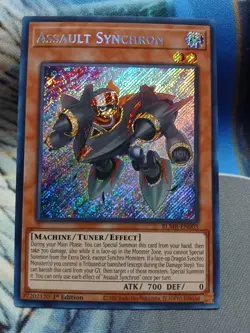 Yugioh Assault Synchron Secret Rare BLMR-EN003 1st Ed NM - Image 1