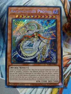 Yugioh Archnemeses Protos Secret Rare RA03-EN023 1st Ed NM - Image 1