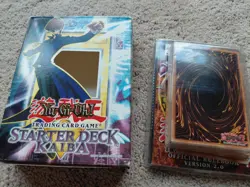 Yugioh 1996 kaiba starter deck unlimited edition, box, playing mat, manual, good - Image 1