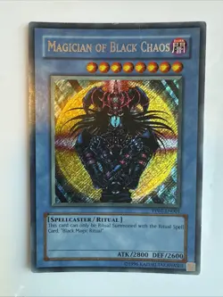 YUGIOH • MAGICIAN OF BLACK CHAOS • SECRET RARE • PP01-EN001 • PREMIUM PACK - Image 1