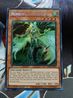 Yugioh Nemeses Corridor Secret Rare RA03-EN025 1st Ed NM - Image 1