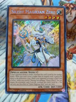 Yugioh Silent Magician Zero Secret Rare LEDE-EN003 1st Ed NM - Image 1