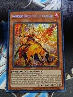 Yugioh Courageous Crimson Chevalier Bradamante Secret BLMR-EN014 1st Ed NM - Image 1