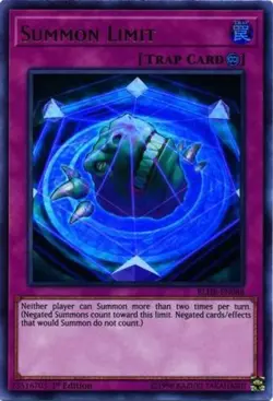 1x (EX) Summon Limit - BLHR-EN088 - Ultra Rare - 1st Edition YuGiOh - Image 1